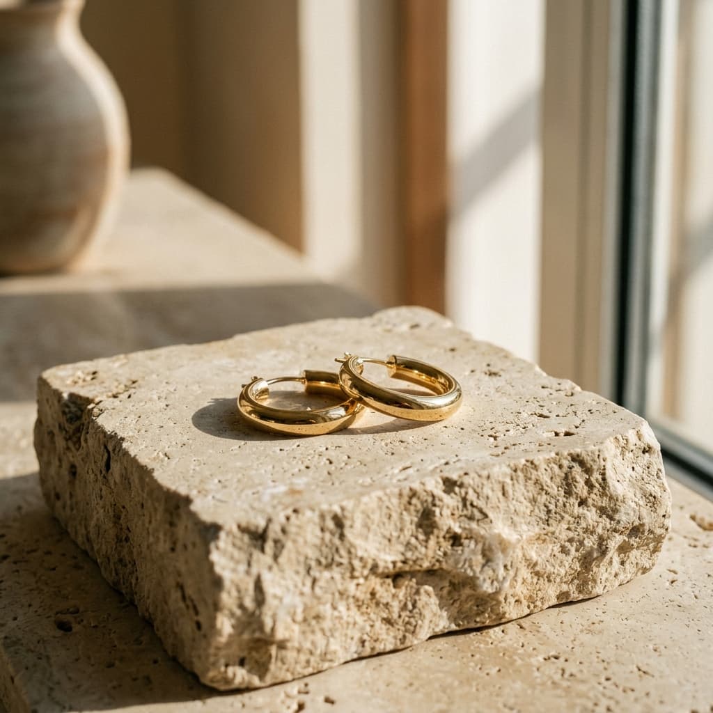 Brincos Argola Ouro Minimal